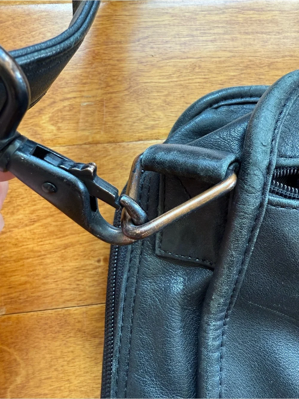 Tumi Alpha Black Napa Leather Briefcase Rare Vintage Piece Great Patina Attaché